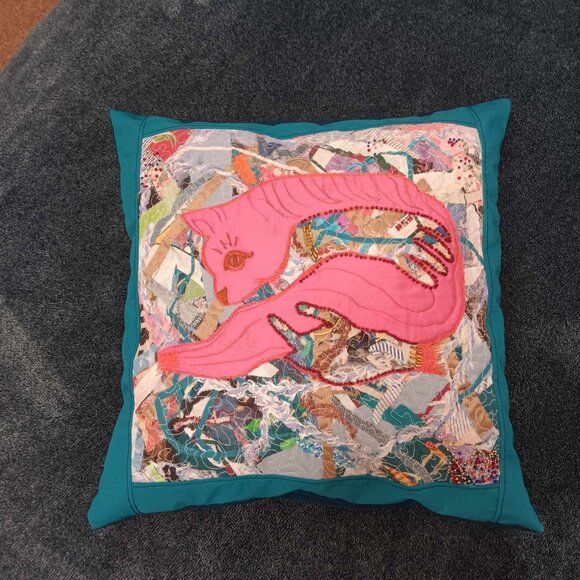 handmade Other - Pillow Case pillow cover Brand NEW Patchwork quilt embroidery applique beads